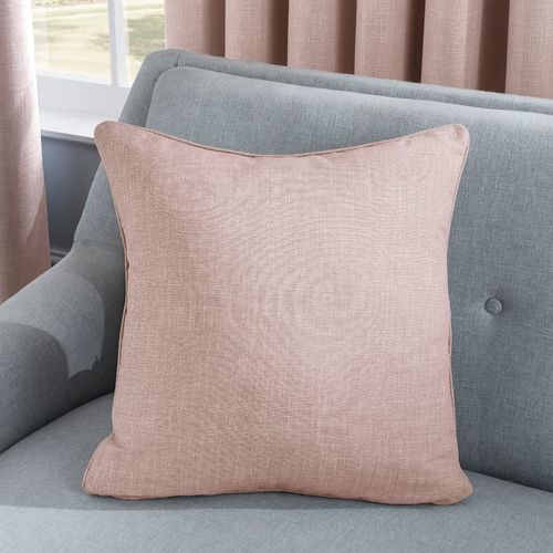 LINEN LOOK CUSHION BLUSH 45CM