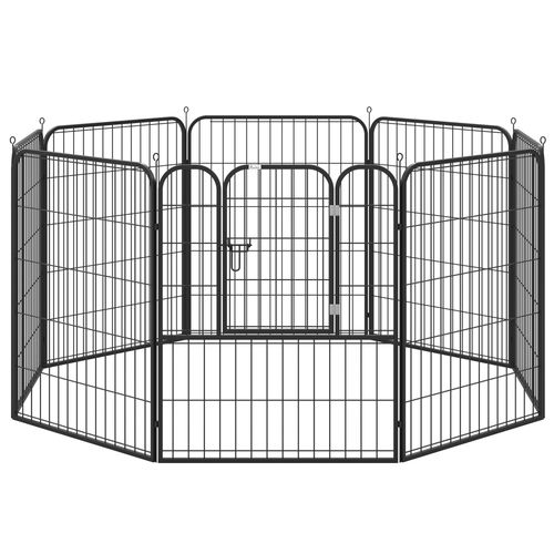4 Sizes Pet Playpen Dog Rabbit  Puppy Cage Folding Run Fence Metal Hutch