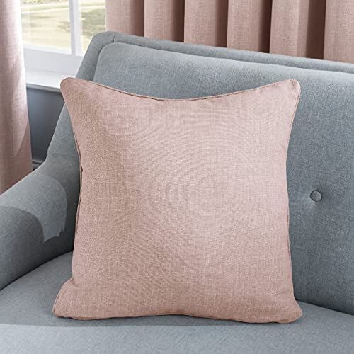 LINEN LOOK CUSHION BLUSH 45CM
